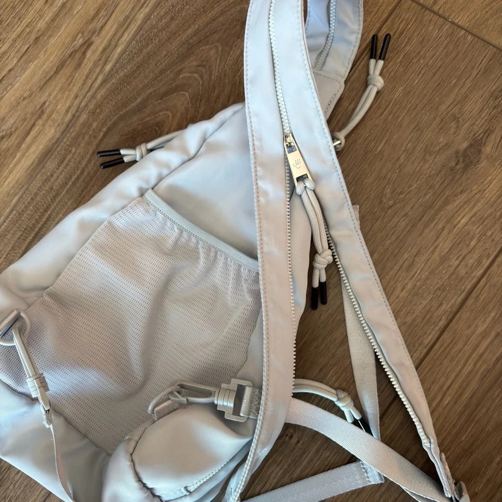 BearPaw Light Gray Sling Backpack